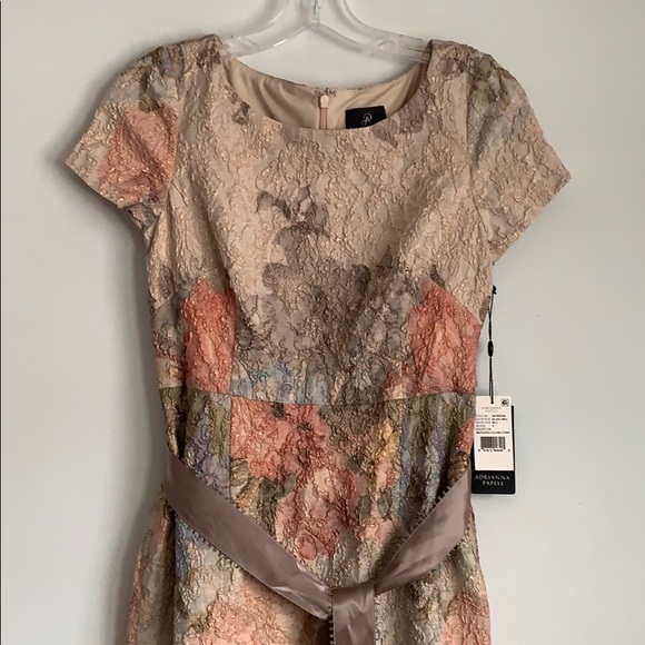 Metallic Shimmer Floral Dress - Picture 2 of 4